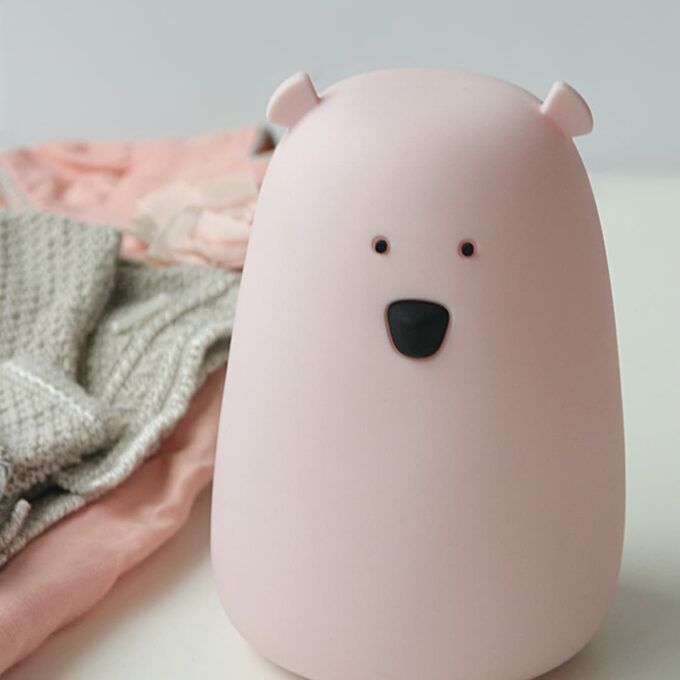 Urso Rosa Luz de Presença