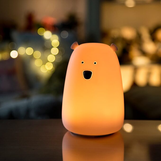 Urso Rosa Luz de Presença